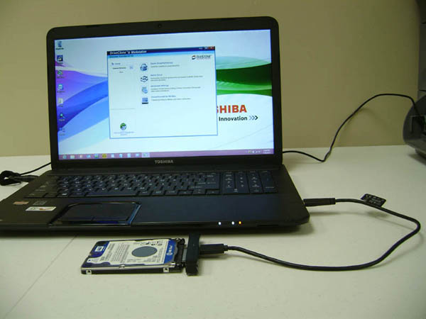 DriveClone Workstation - Connect to laptop